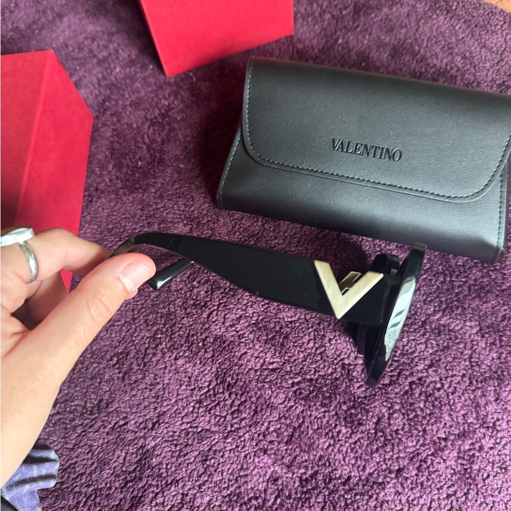 Valentino Black Gradient Sunglasses